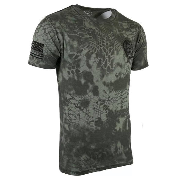 Howitzer Style Men's T-shirt COIL Military Grunt CAMO Green - Picture 4 of 11